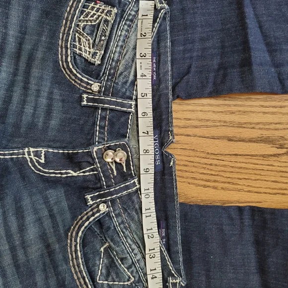 Vigoss jeans size 3/4. Length 33. New York boot cut with stretch - Picture 8 of 8